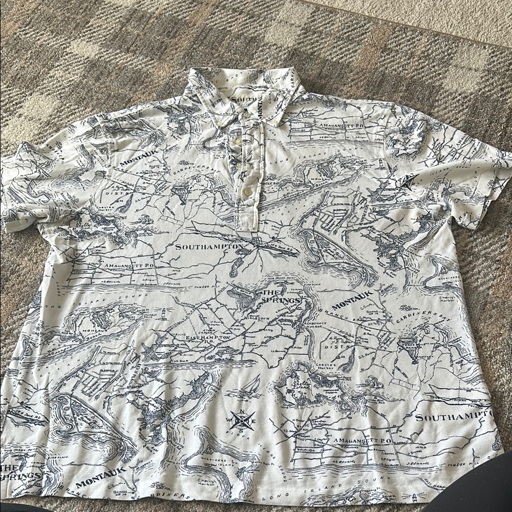 Polo Ralph Lauren Hamptons Map Nautical Polo